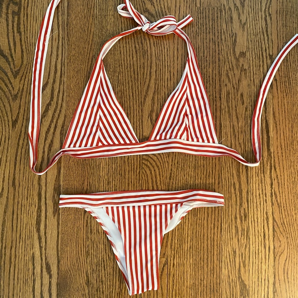 Striped bikini